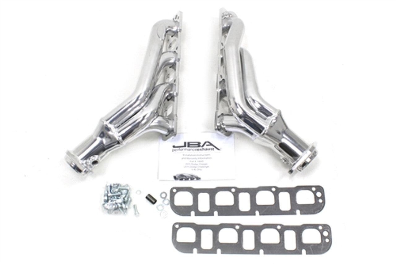 JBA 1-7/8" Shorty Headers Silver Ceramic for 15-23 Challenger, Charger SRT & SRT Hellcat