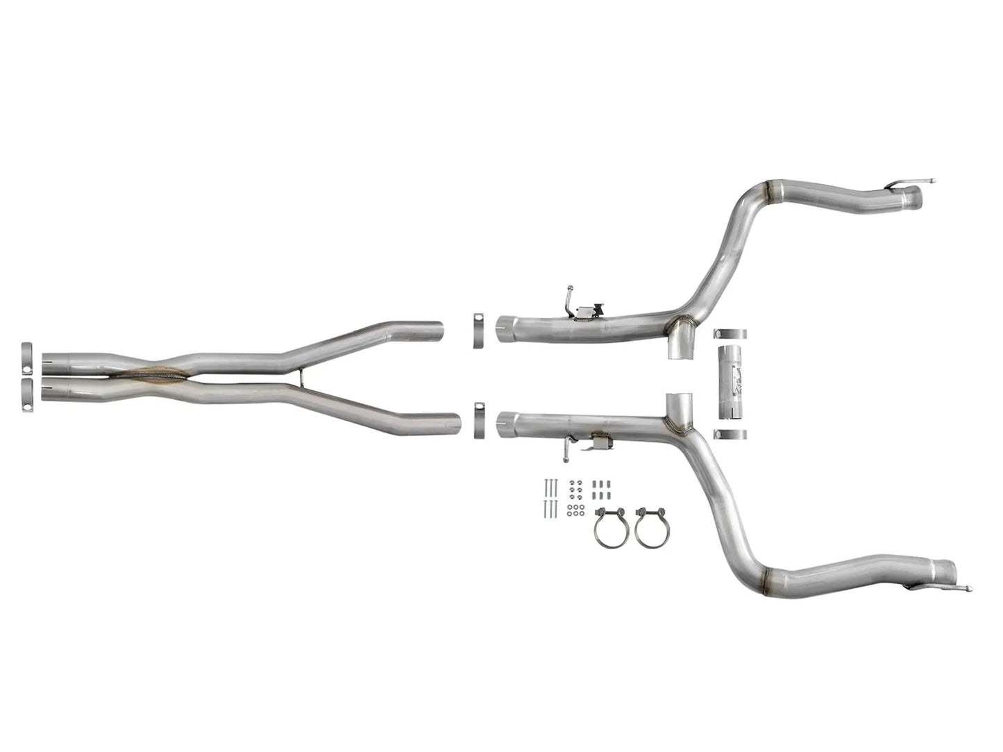 aFe MACH Force-Xp 3 IN 304 Stainless Steel Cat-Back Exhaust System w/ No Muffler For Charger/Hellcat 2015-23 6.2L/6.4L