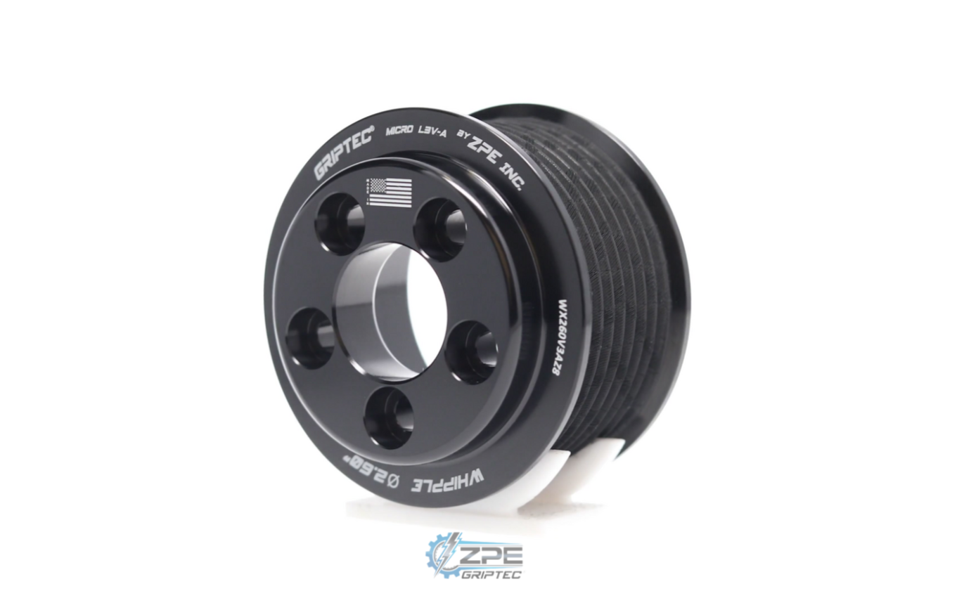 ZPE GripTec 3.0L 5 Bolt 8 Rib Whipple Pulley (Black)