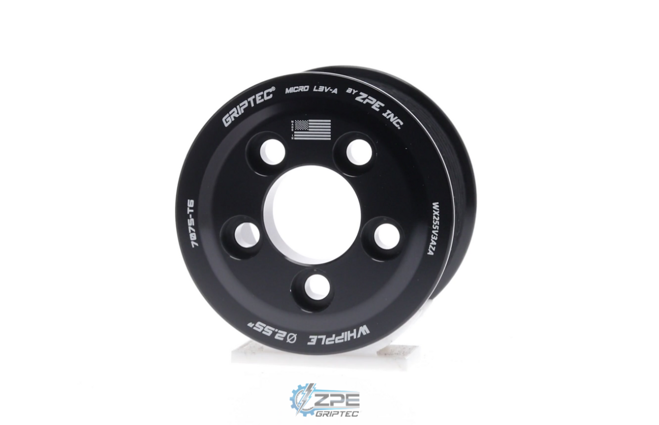 ZPE GripTec 3.8L 5 Bolt 10 Rib Whipple Pulley (Black)