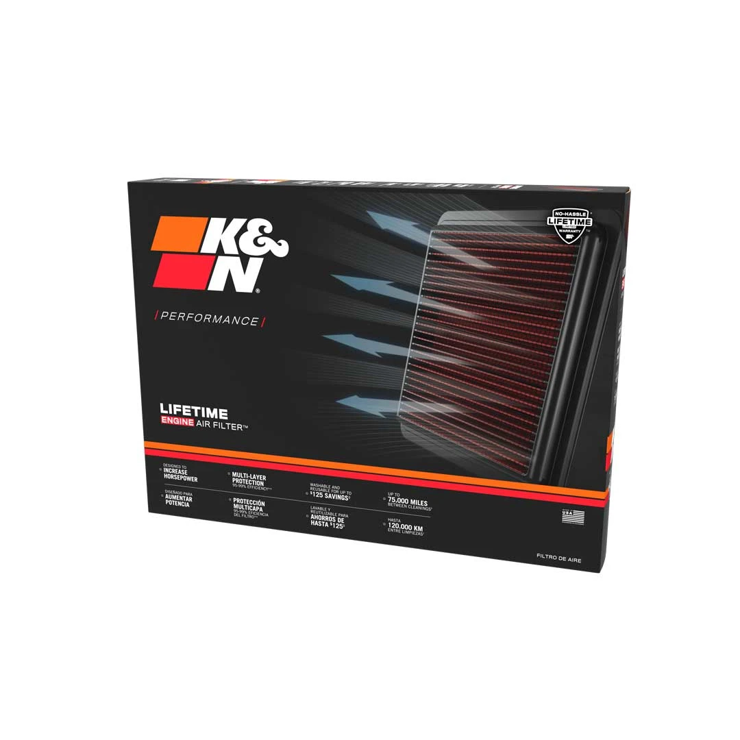 K&N High-Flow Lifetime Engine Air Filter For 2011+ 3.6/5.7/6.4L Charger/Challenger/300