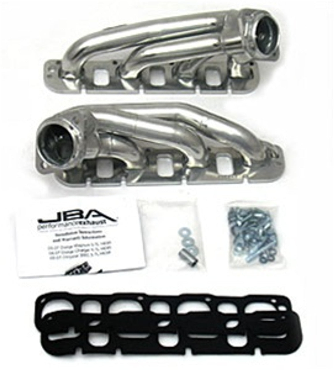 JBA 1-3/4" Shorty Headers Silver Ceramic for 2009-23 Challenger, Charger R/T & 300C 5.7L