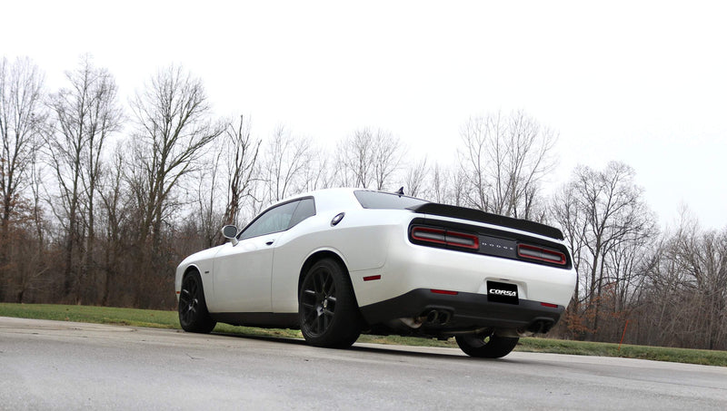 Corsa Xtreme Cat Back 3.5 in Tips For 2015-2016 5.7L Challenger