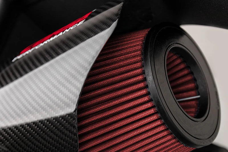 Corsa Black / Carbon Fiber Air Intake | 2017-2023 Challenger, Charger 6.2L