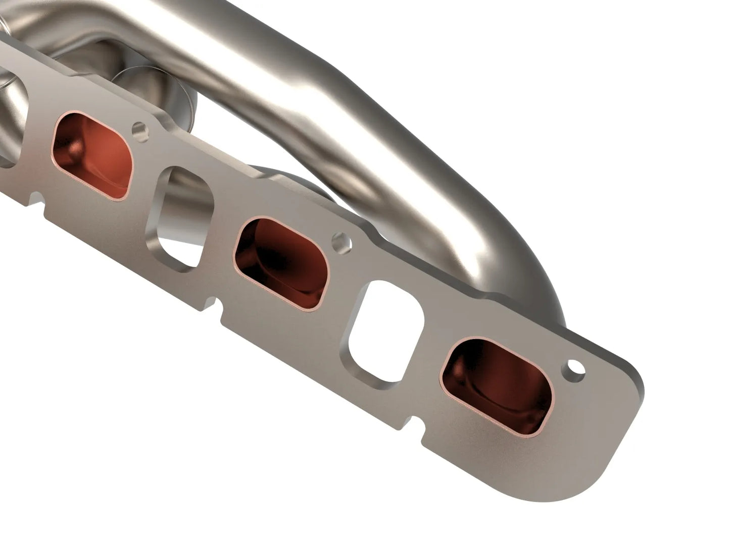 aFe Twisted Steel 304 Stainless Steel Short Tube Header w/ Titanium Ceramic Coat Finish For Ram TRX