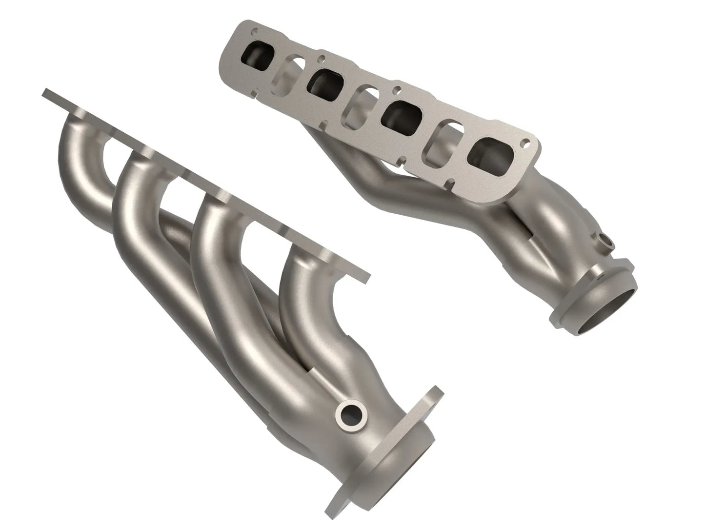 aFe Twisted Steel 304 Stainless Steel Short Tube Header w/ Titanium Ceramic Coat Finish For Trackhawk and Hellcat Durango