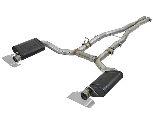 aFe MACH Force-Xp 3 IN 304 Stainless Steel Cat-Back Exhaust System For Challenger Hellcat/Demon 2015-23 6.2L/6.4L