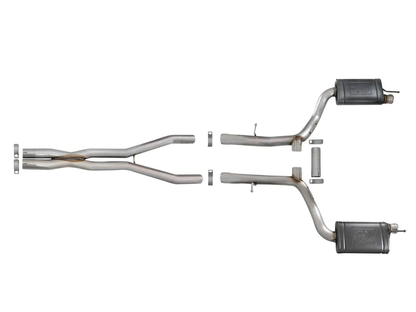 aFe MACH Force-Xp 3" 304 Stainless Steel Cat-Back Exhaust System For 2015-16 Challenger 5.7L