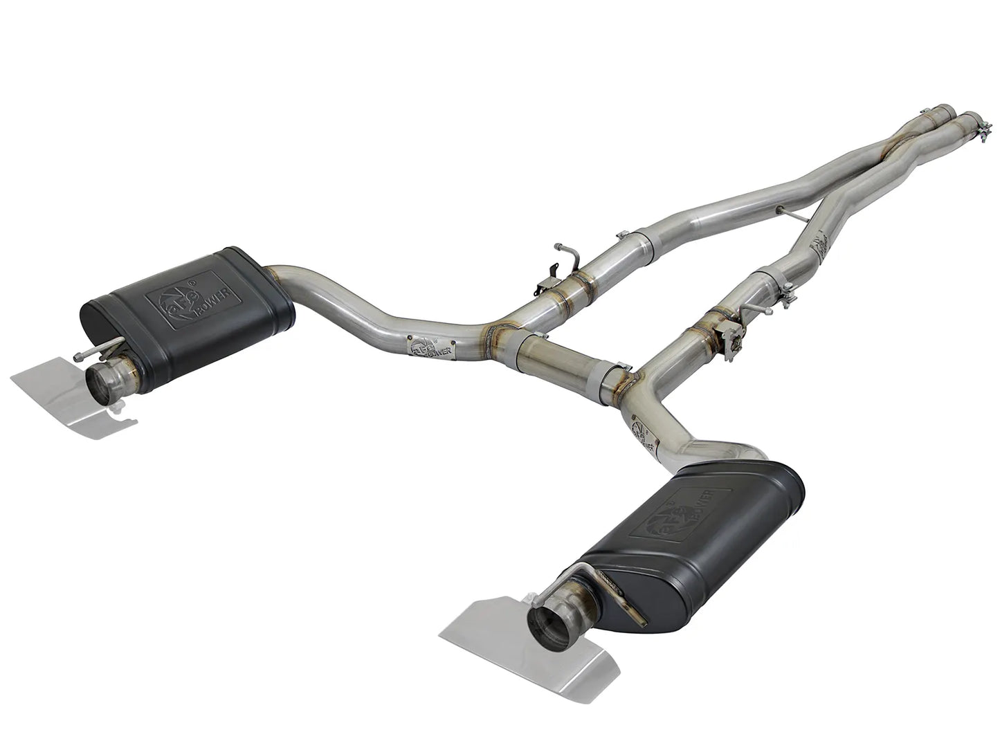 aFe MACH Force-Xp 3 IN 304 Stainless Steel Cat-Back Exhaust System For Challenger 17-23 5.7L