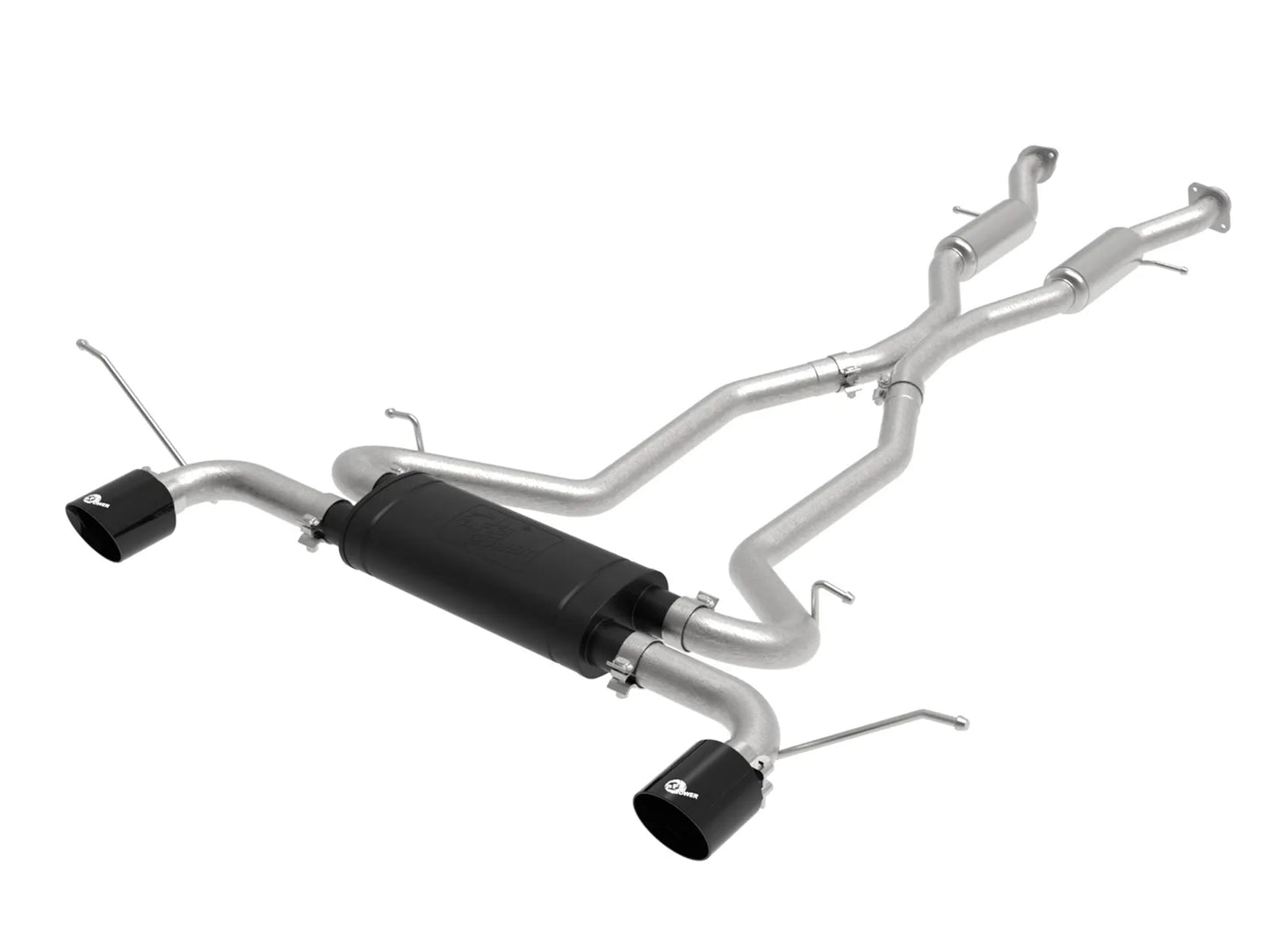 aFe Vulcan Series 2-1/2 IN 304 Stainless Steel Cat-Back Exhaust System For 3.6L/5.7L Grand Cherokee