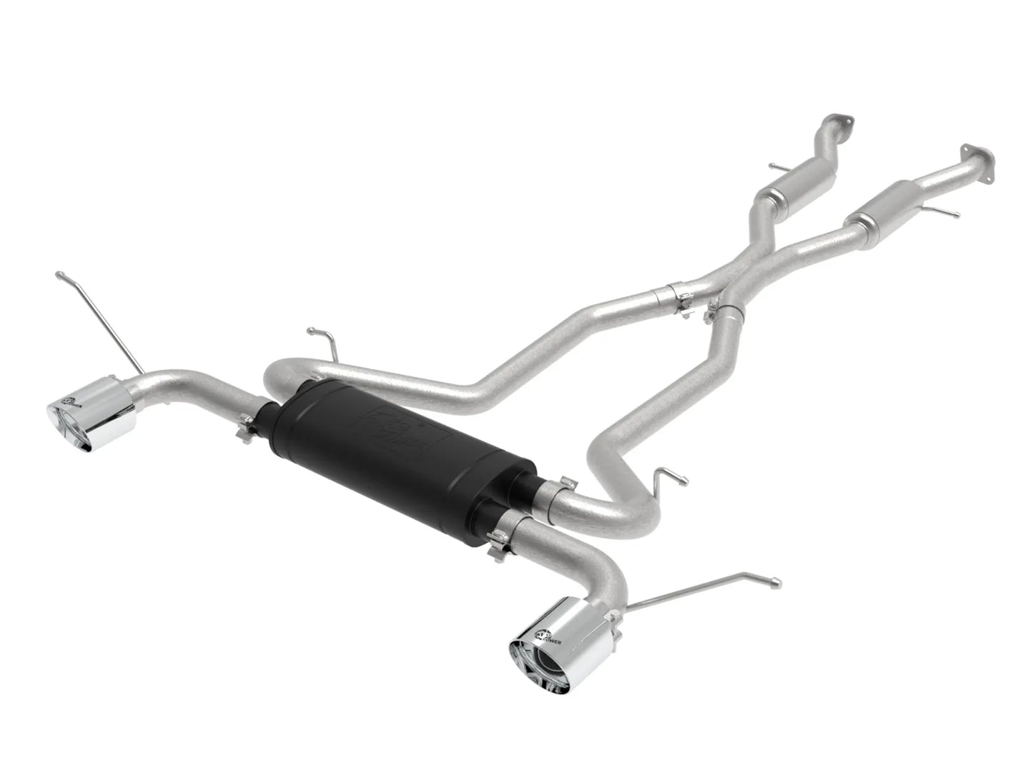 aFe Vulcan Series 2-1/2 IN 304 Stainless Steel Cat-Back Exhaust System For 3.6L/5.7L Grand Cherokee