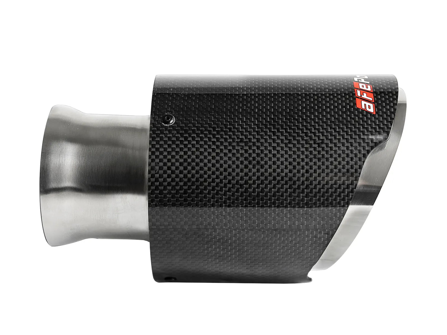 aFe MACH Force-Xp 4-1/2 IN Carbon Fiber/Stainless Steel Direct-Fit Exhaust Tip Set For Charger 2015-23 6.2L/6.4L