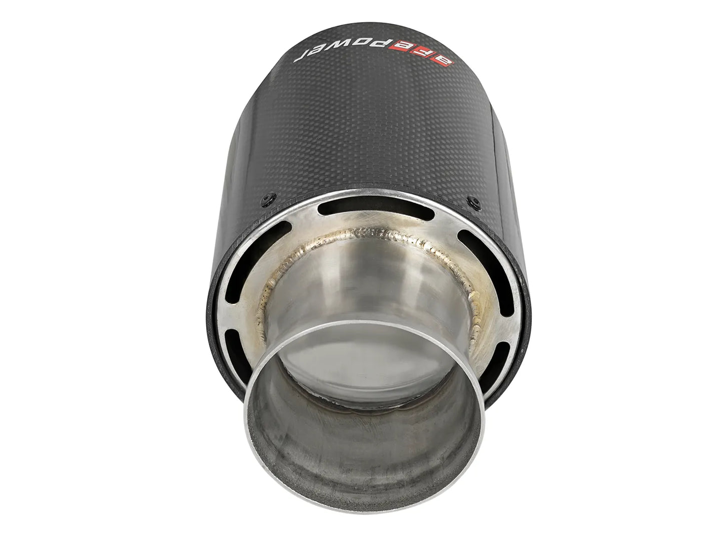 aFe MACH Force-Xp 4-1/2 IN Carbon Fiber/Stainless Steel Direct-Fit Exhaust Tip Set For Charger 2015-23 6.2L/6.4L