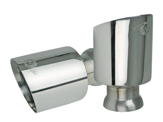 aFe MACH Force-Xp 4-1/2 IN Polished Direct-Fit Exhaust Tip Set For Charger 2015-23 6.2L/6.4L