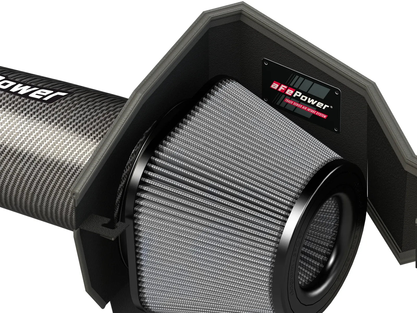 aFe Track Series Carbon Fiber Cold Air Intake System w/Pro DRY S Filter Media For 2011-23 5.7L Charger/Challenger/300