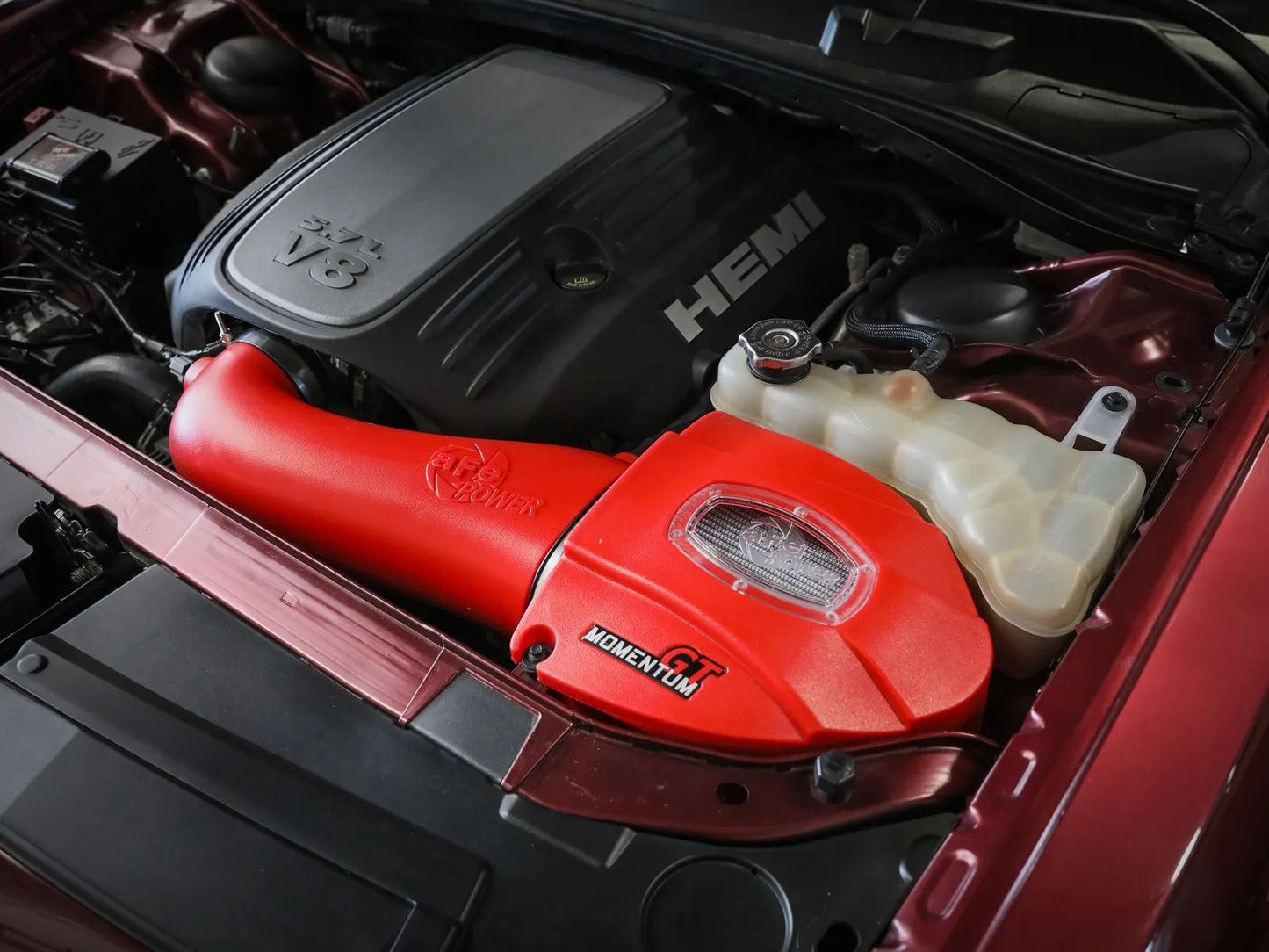 aFe Momentum GT Red Edition Cold Air Intake System w/ Pro DRY S Filter For 2011-23 5.7L Charger/Challenger/300