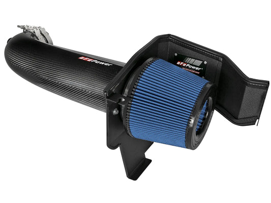 aFe Track Series Carbon Fiber Cold Air Intake System w/Pro 5R Filter Media For 2011-23 5.7L Charger/Challenger/300