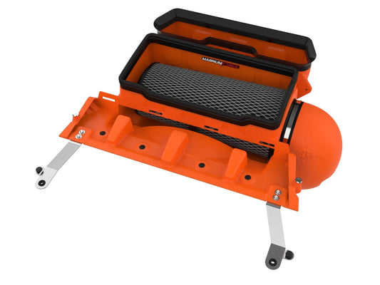 aFe Magnum FORCE Stage-2 Orange Edition Cold Air Intake System w/ Black Pro 5R Filter For Ram TRX