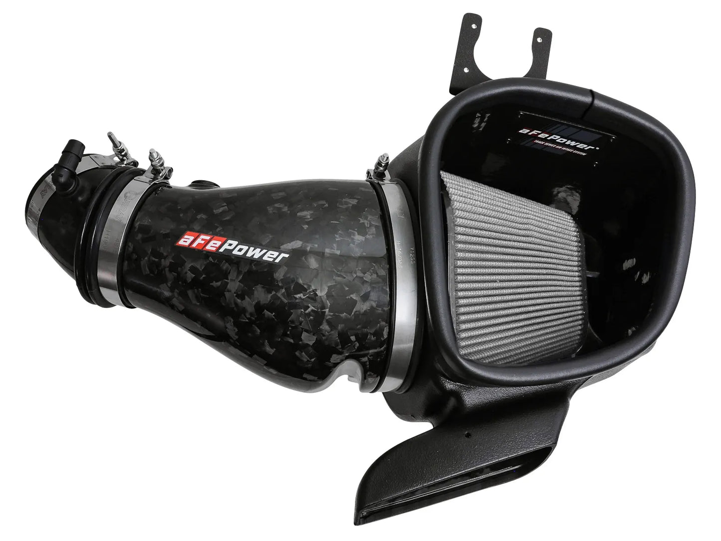 aFe Track Series Carbon Fiber Cold Air Intake System w/ Pro DRY S Filter For Trackhawk and Hellcat Durango