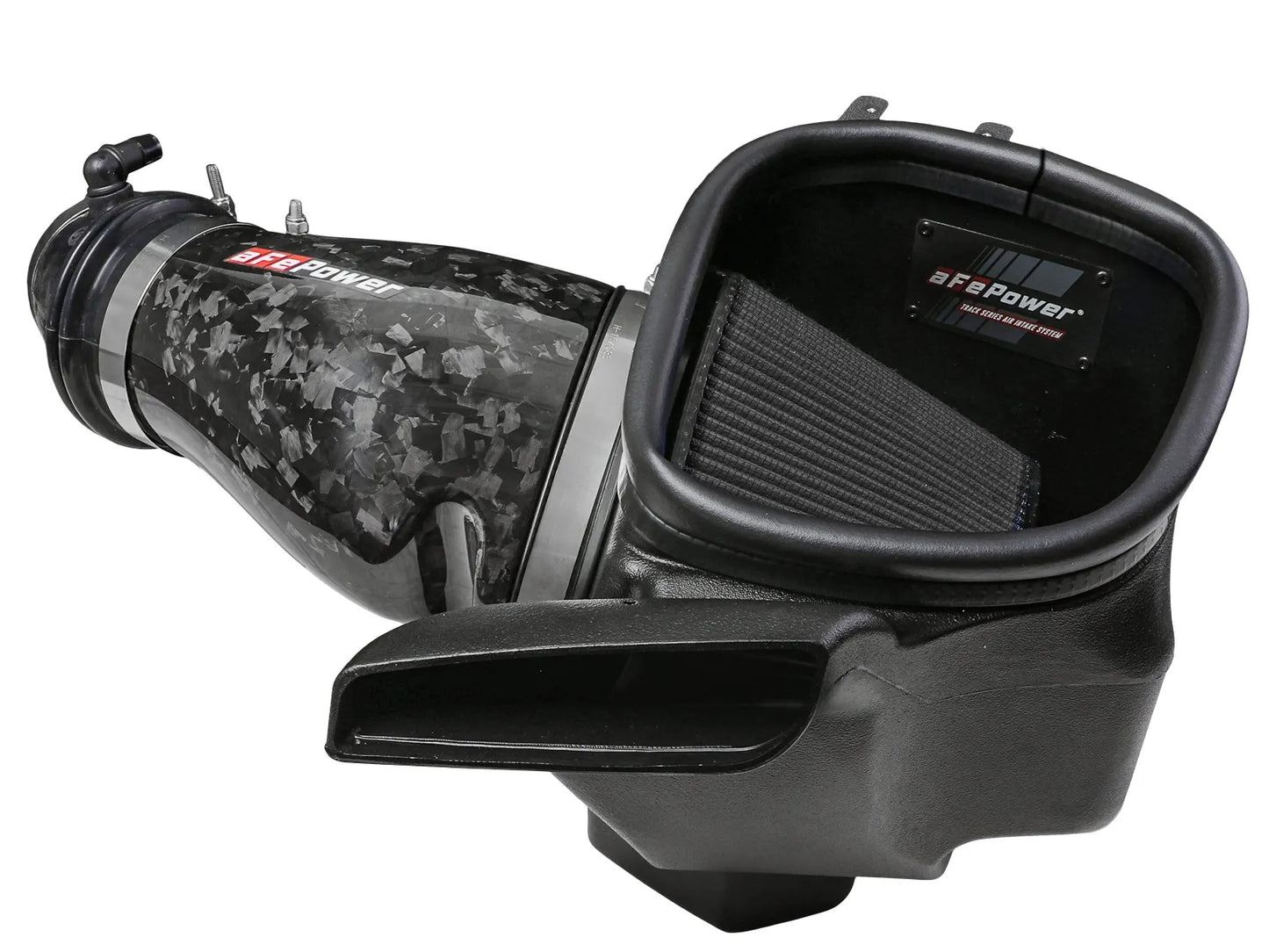 aFe Track Series Carbon Fiber Cold Air Intake System w/ Black Pro 5R Filter For Trackhawk and Hellcat Durango