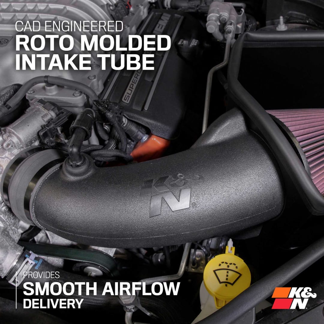 K&N Cold Air intake - High-Flow, Roto-Mold Tube For 2011+ 5.7L Grand Cherokee/Durango