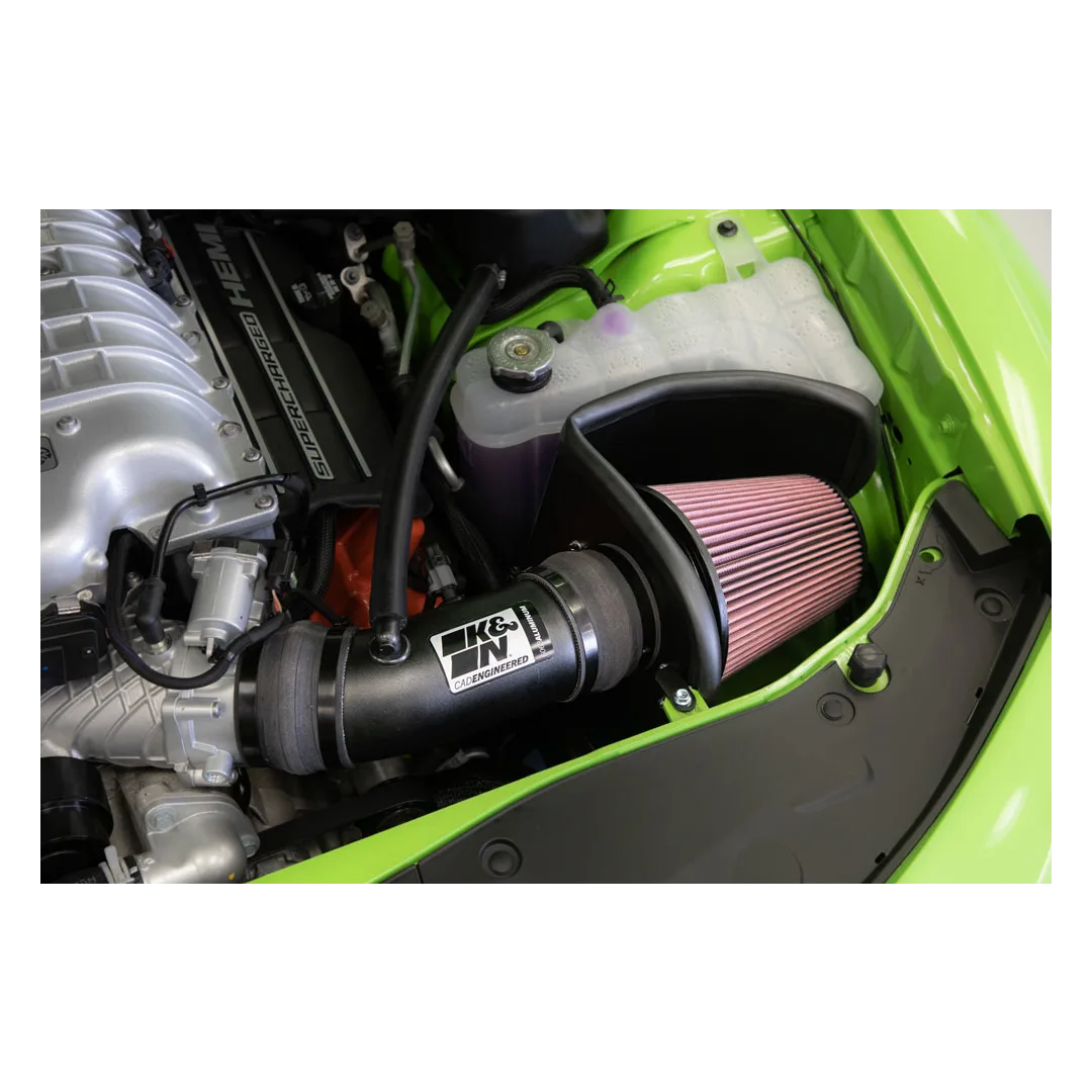 K&N Cold Air intake - High-Flow, Aluminum Tube For 2017+ 6.2L Charger/Challenger