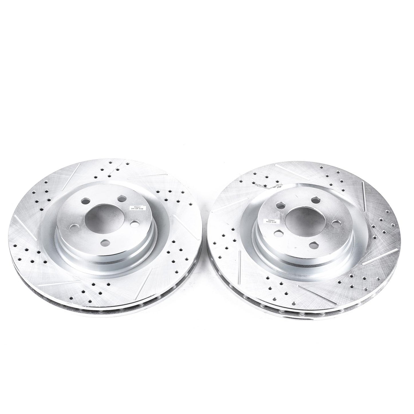 PowerStop Evolution Drilled, Slotted & Zinc Plated Front Rotors For Charger/Challenger/300/ Magnum