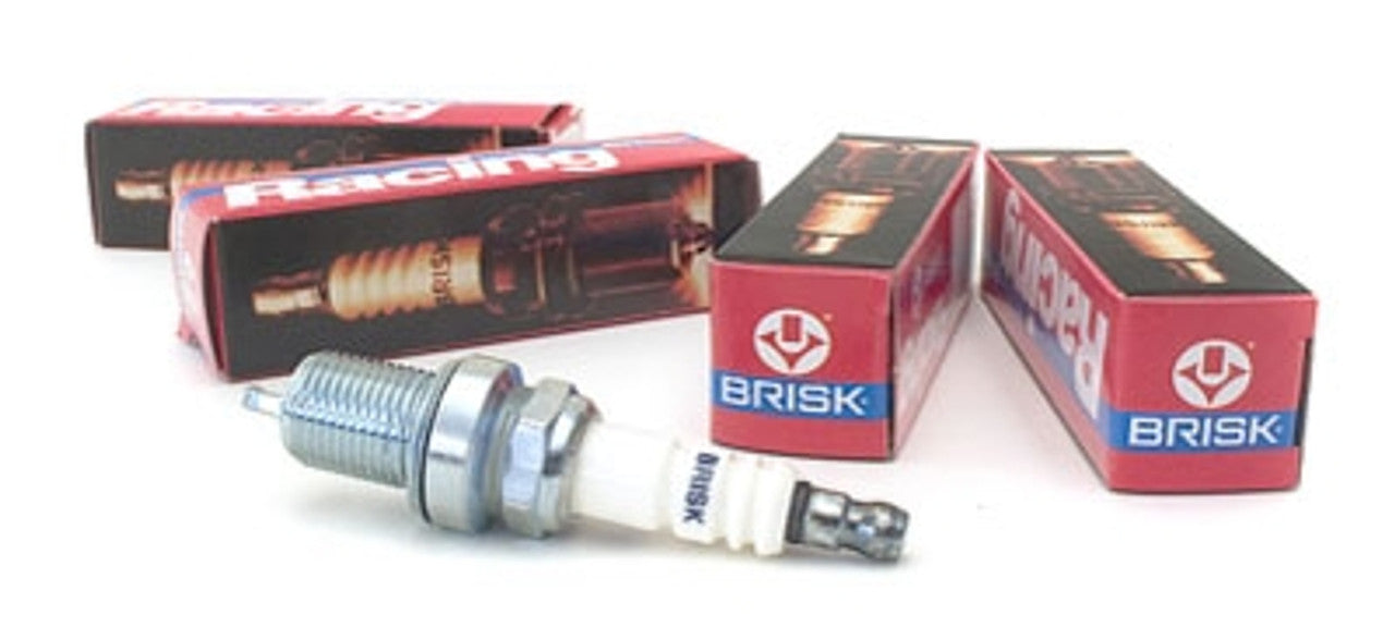 Brisk Hemi Race Plug, Set of 16 Spark Plugs, NON-Projected Tip, for Race Applications of 1500+ BHP (2009+ 5.7L HEMI, 2015+ 6.2L HELLCAT) - ER10S