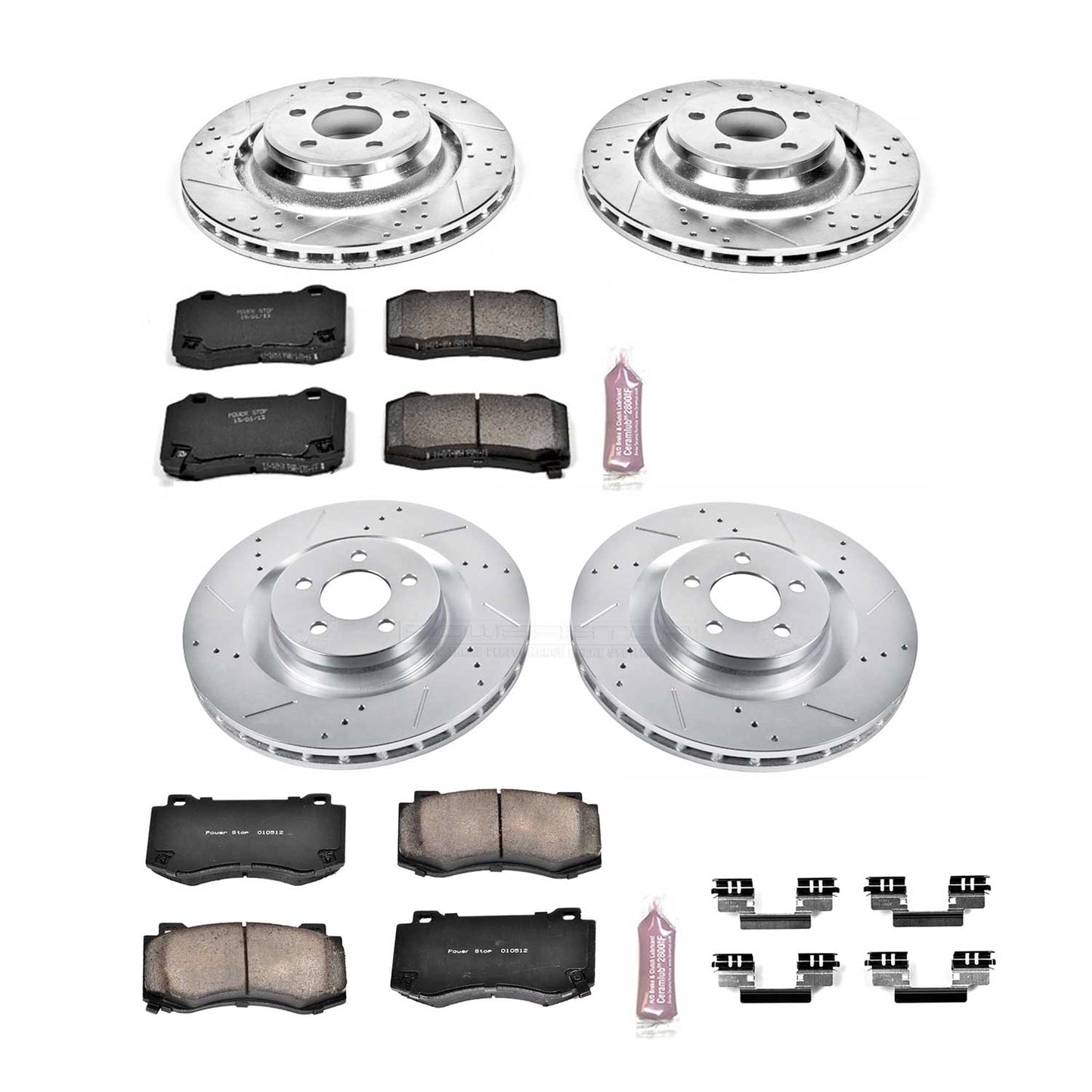 PowerStop Z23 Evolution Sport Front & Rear Brake Upgrade Kit For Charger/Challenger/300/Magnum