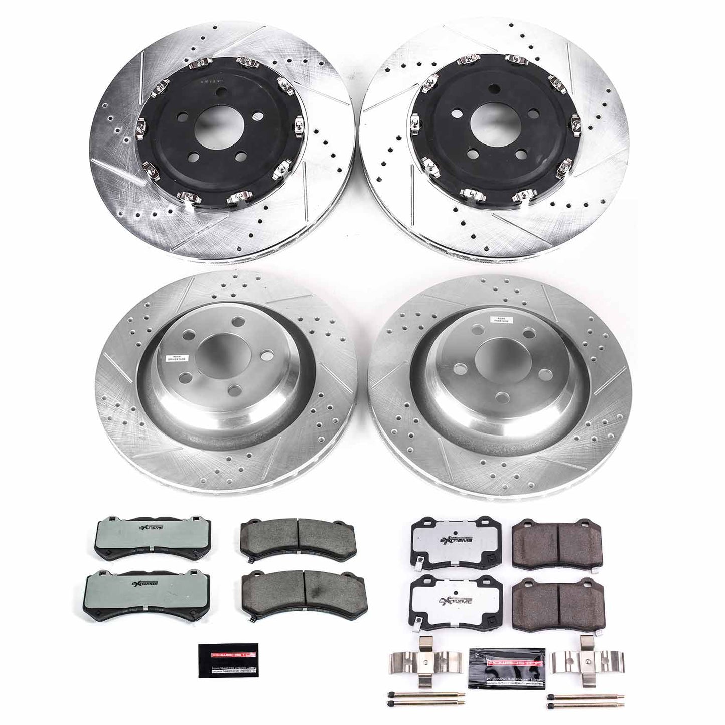 PowerStop Z26 Street Warrior 2-Piece Front & Rear Brake Upgrade Kit For Charger/Challenger