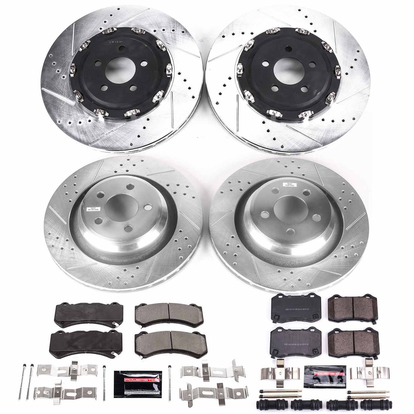 PowerStop Z23 Evolution Sport 2-Piece Front & Rear Brake Upgrade Kit For Charger/Challenger