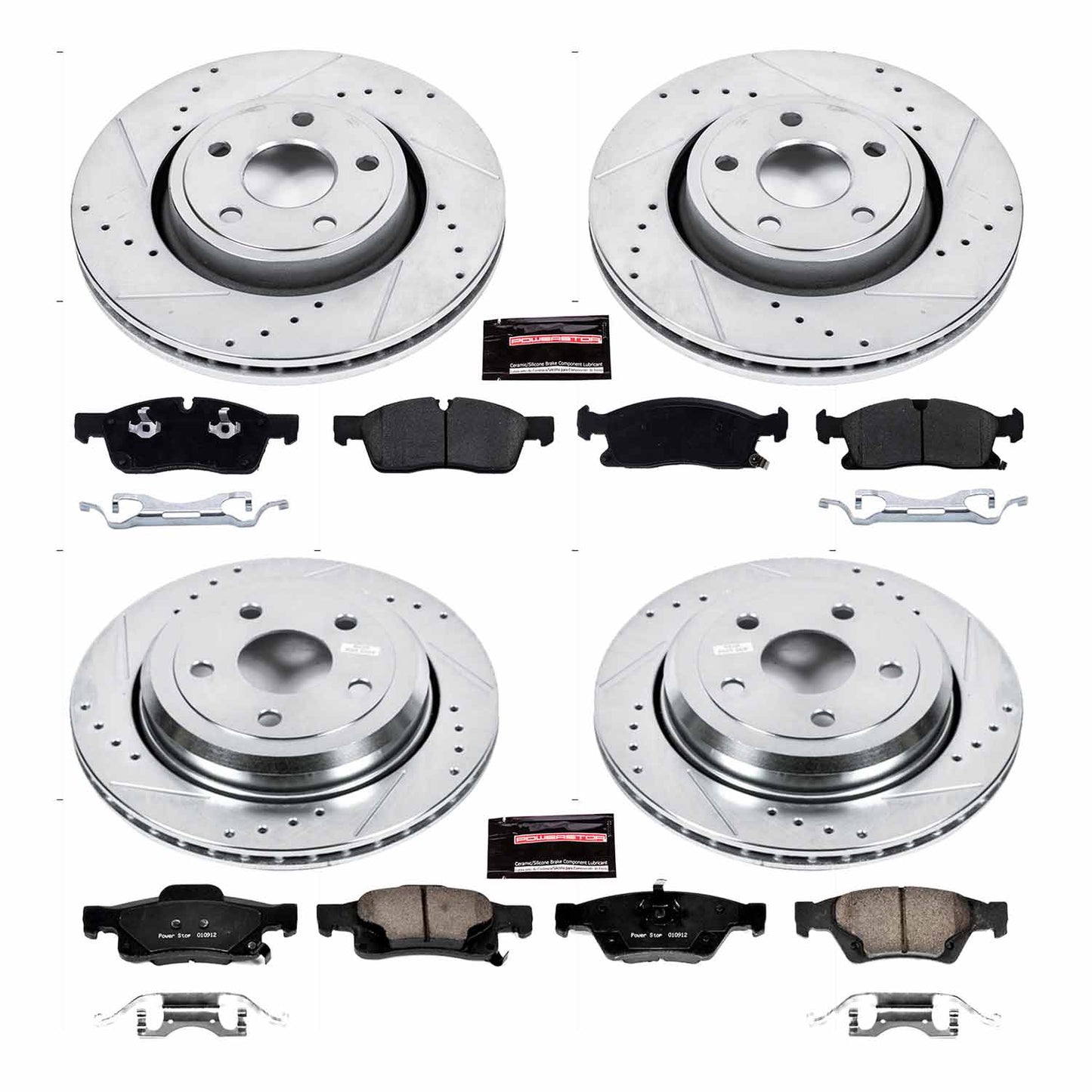 PowerStop Z23 Evolution Sport Front & Rear Brake Upgrade Kit For 5.7/3.6 Grand Cherokee/Durango