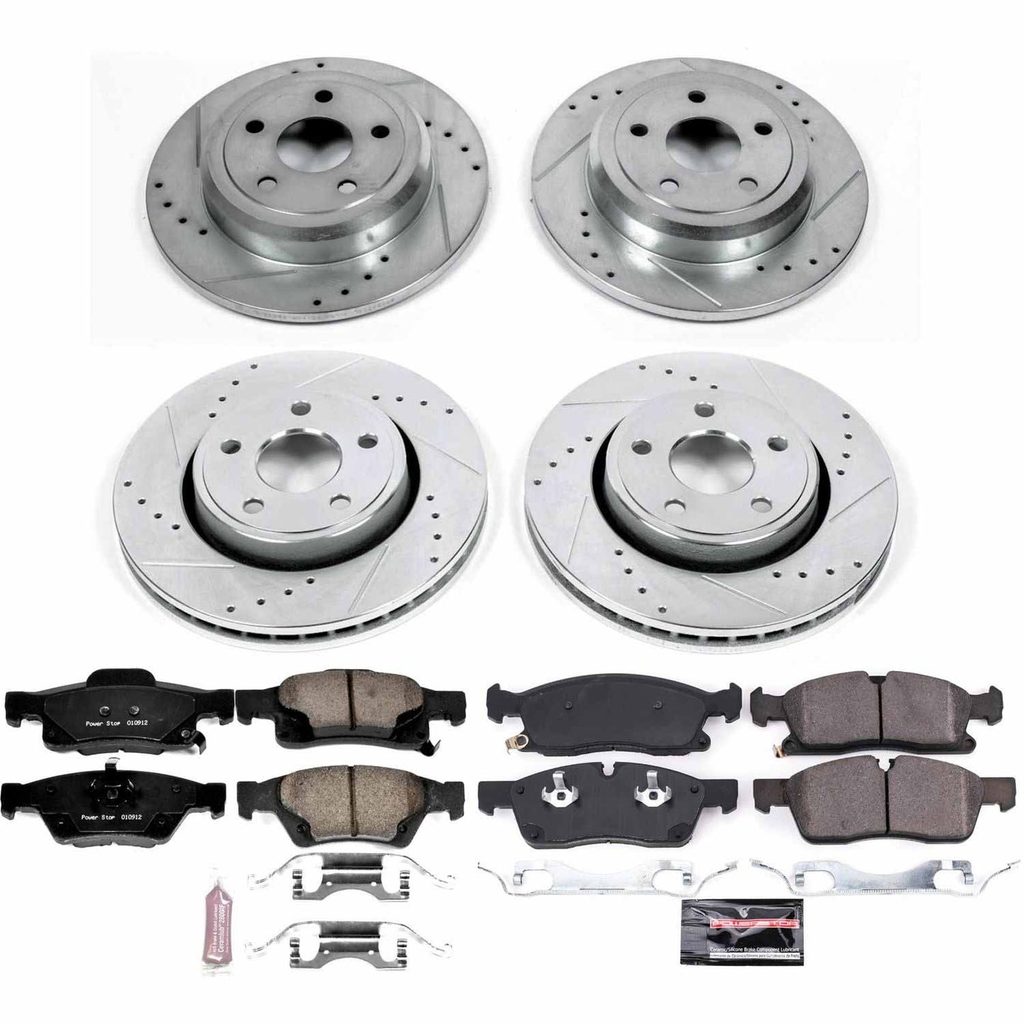 PowerStop Z23 Evolution Sport Front & Rear Brake Upgrade Kit For 5.7/3.6/3.0 Grand Cherokee