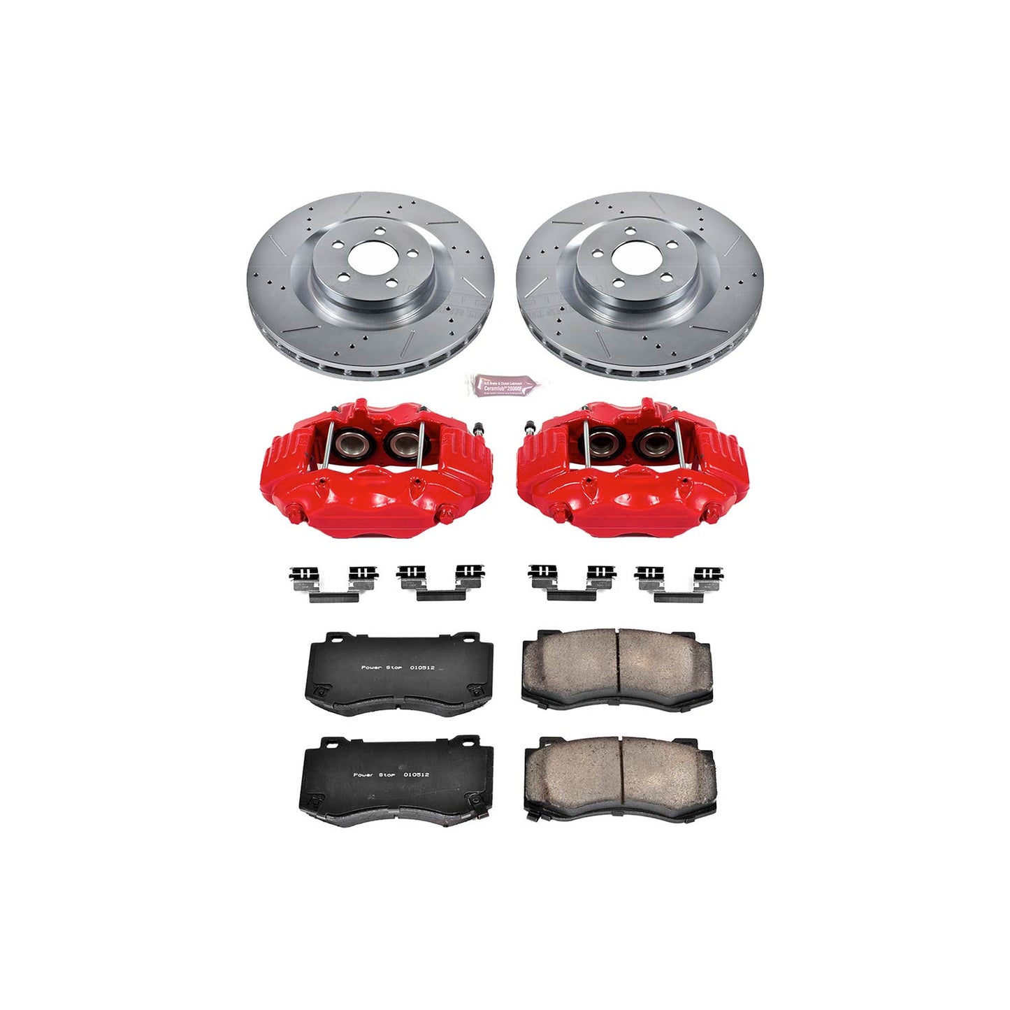 PowerStop Z23 Evolution Sport Front Brake Upgrade Kit With Powder Coated Calipers For Charger/Challenger/300/Magnum