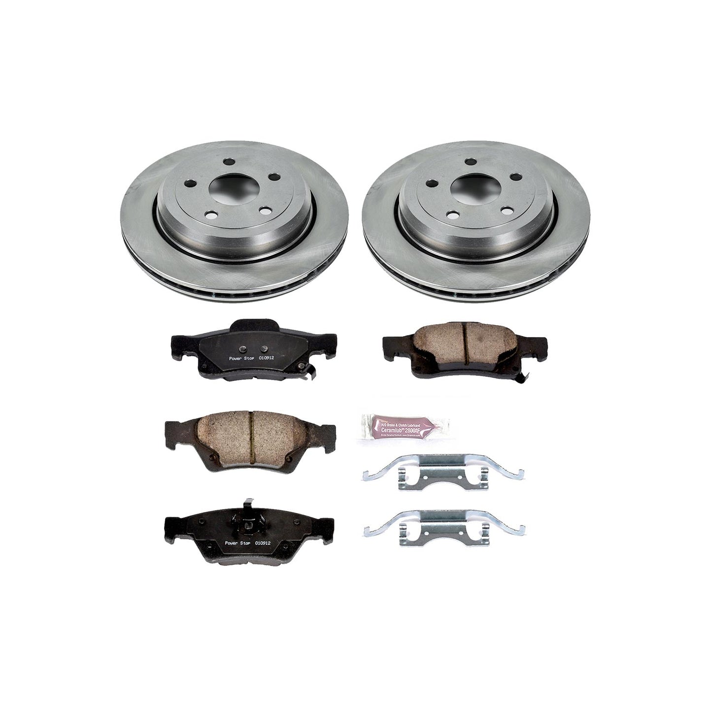 PowerStop Z17 Stock Replacement Rear Brake Upgrade Kit For 5.7/3.6 Grand Cherokee/Durango