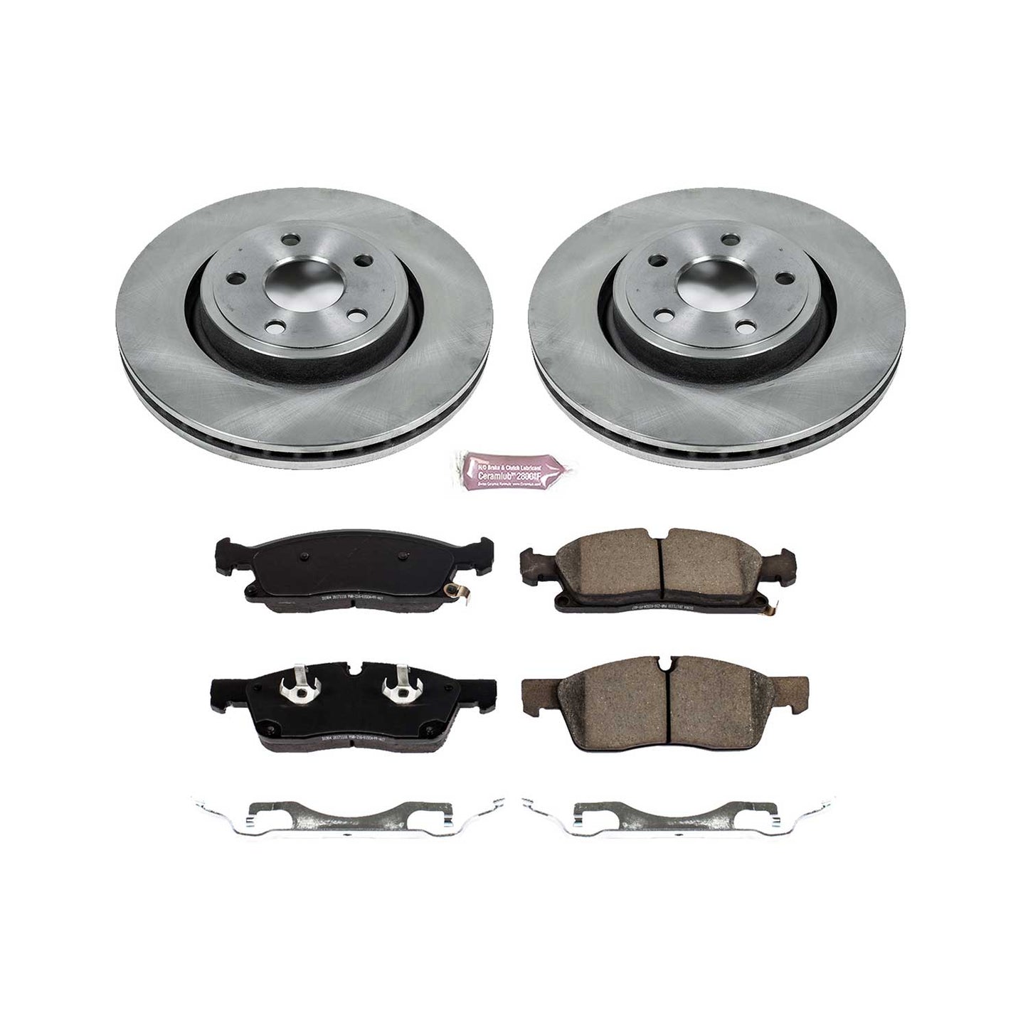 PowerStop Z17 Stock Replacement Front Brake Upgrade Kit For 5.7/3.6 Grand Cherokee/Durango