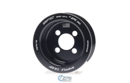 ZPE GripTec 3.0L 4 Bolt 12 Rib Whipple Pulley (Black)