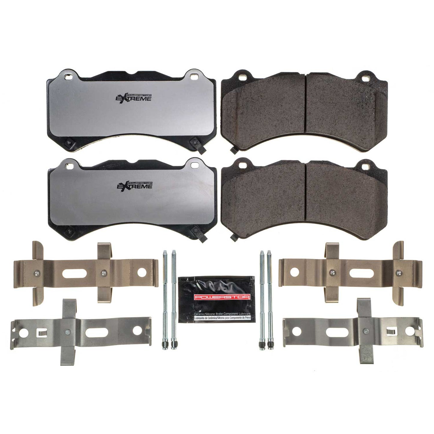 PowerStop Z26 Street Performance 6 Piston Carbon-Fiber Ceramic Front Brake Pads For Charger/Challenger/Durango/Grand Cherokee