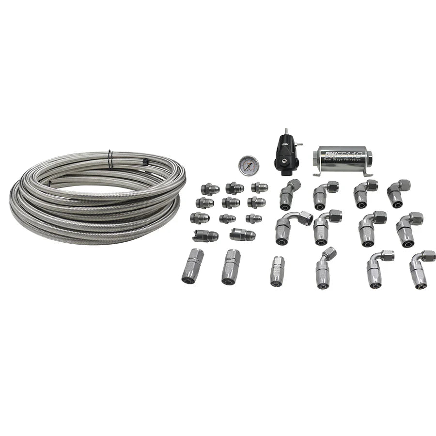 Deatschwerks Return Plumbing kit for 2006+ Hemi, CPE, 8AN feed, 6AN return