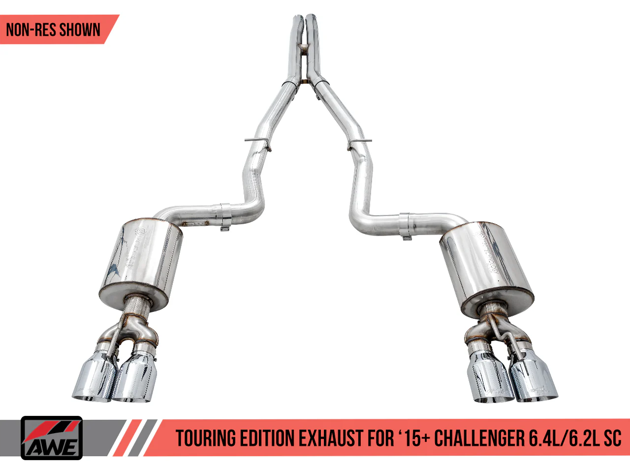 AWE Exhaust For 15+ 6.4L/6.2L Challenger