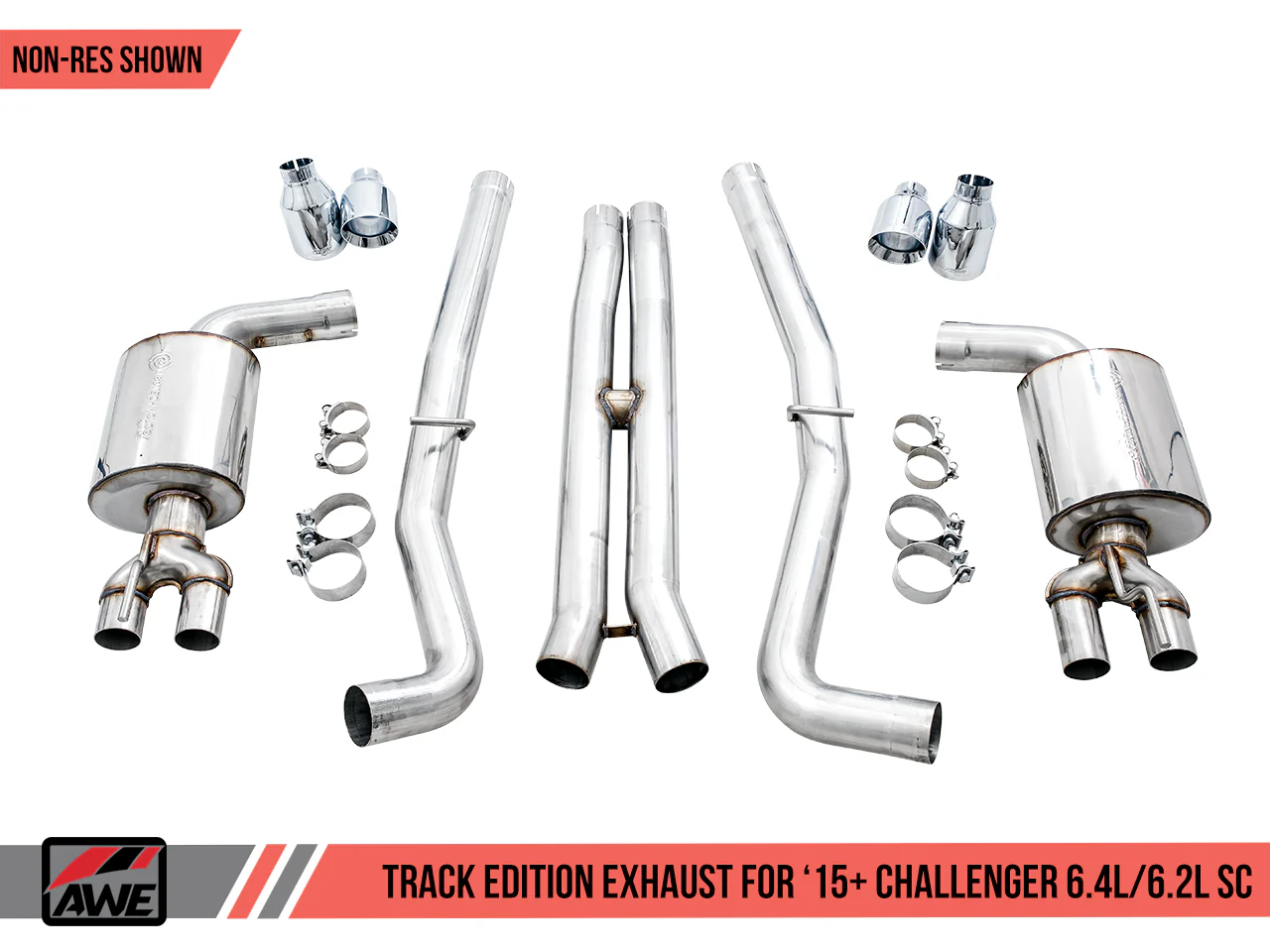 AWE Exhaust For 15+ 6.4L/6.2L Challenger