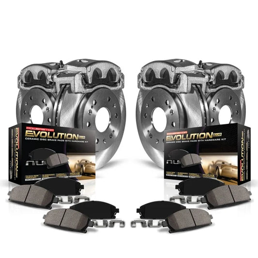 PowerStop Z17 Stock Replacement Front & Rear Brake Upgrade Kit With Calipers For Charger/Challenger/300/Magnum