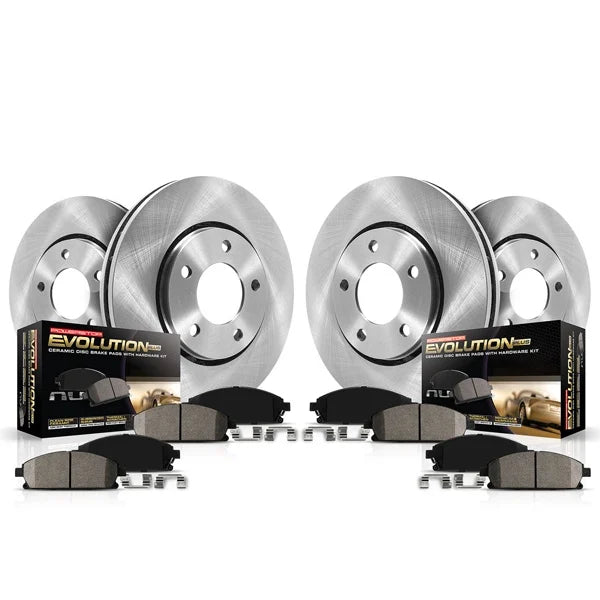 PowerStop Z17 Stock Replacement Front & Rear Brake Upgrade Kit For 5.7/3.6 Grand Cherokee/Durango