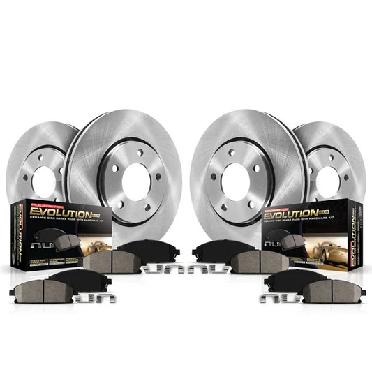 PowerStop Z17 Stock Replacement Front & Rear Rotor Brake Kit For 6.4 Grand Cherokee/Durango