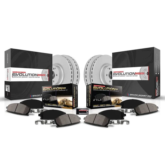 PowerStop Z17 Evolution Geomet Fully Coated Front & Rear Rotor Brake Upgrade Kit For 5.7/3.6 Grand Cherokee/Durango